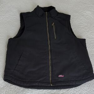 Dickies Lined Black Vest Size M